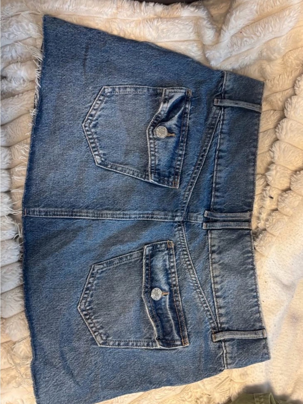 Blue Denim Mini Skirt - Classic Women's Jeans